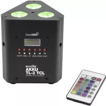 EUROLITE 41700501 Foco de efectos LED con 3 LEDs para iluminación de escenario y fiesta