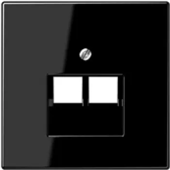 JUNG LS 969-2 UA SW - Negro - Termoplástico - Convencional - JUNG - UAE 2 x 8 UPO - UAE 8-8 UPO - UAE 8-8 UPOK6E - UAE 8-8 UPOK6 - MK-POF-2UAE - RJ-45