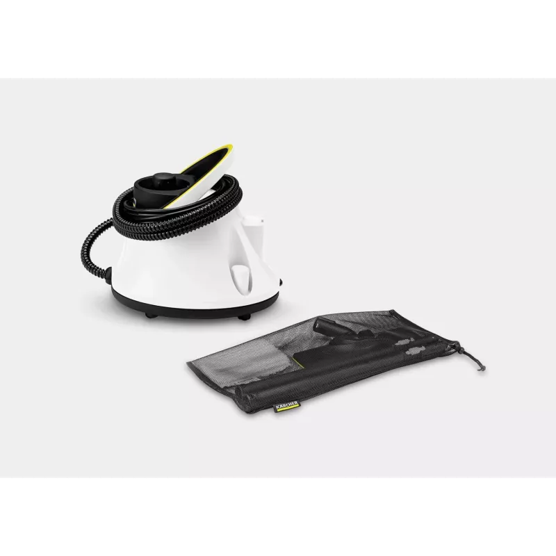 Kärcher SC 2 Deluxe EasyFix 1.513-400.0 limpiador a vapor cilíndrico, 1500 W, 1 l, 3,2 bar, vapor regulable, cable de 4 m, blanco/negro
