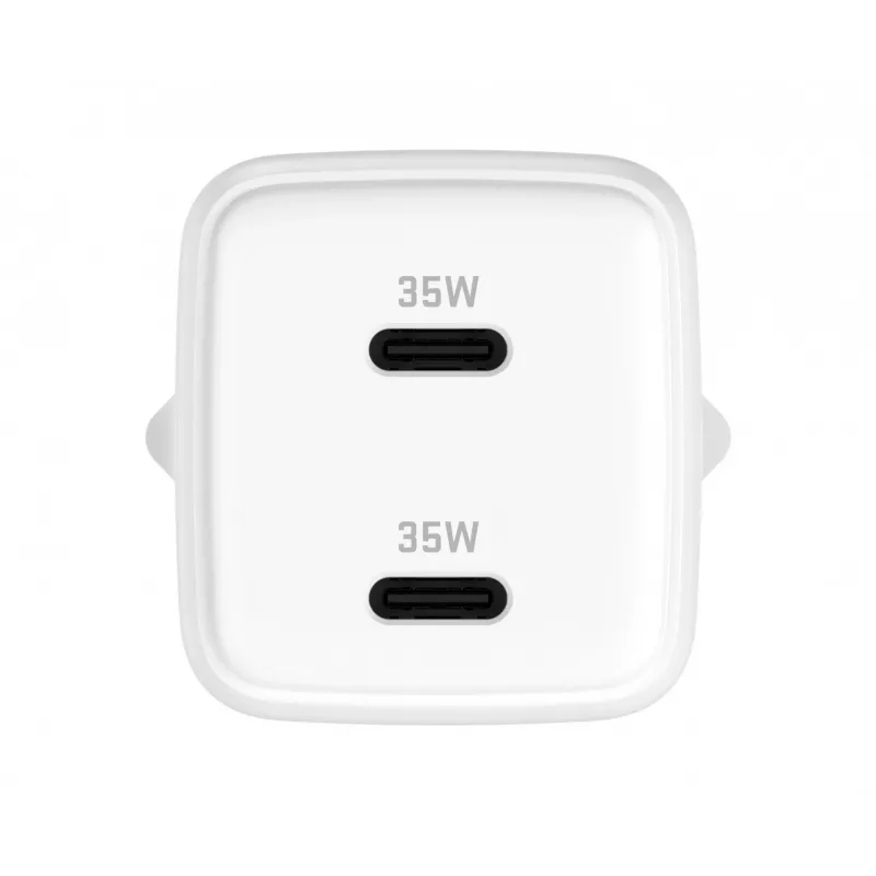 Cargador de pared USB-C YENKEE G35D 2x18W Power Delivery 3.0 3A