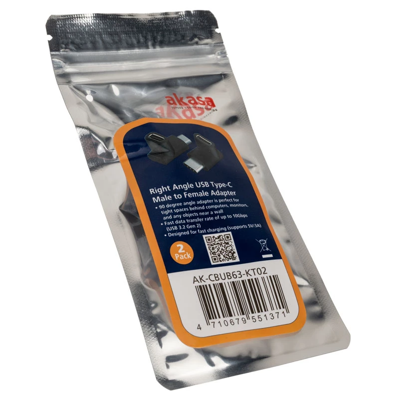 Adaptador de cable USB Type-C Akasa AK-CBUB63-KT02