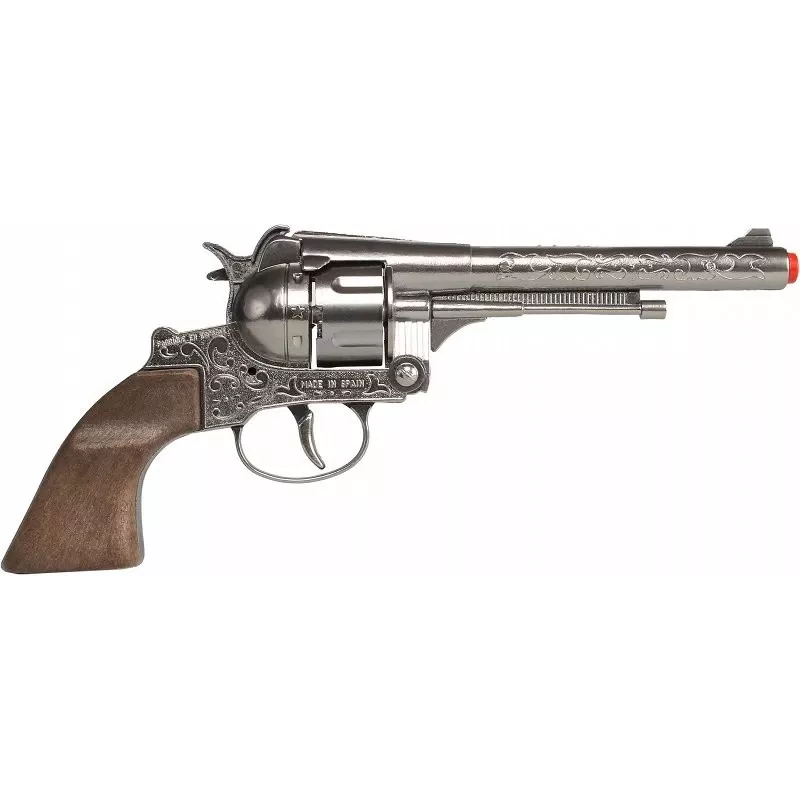 Pistola de juguete Pulio Metal Cowboy revólver 12 disparos, modelo 155122/0
