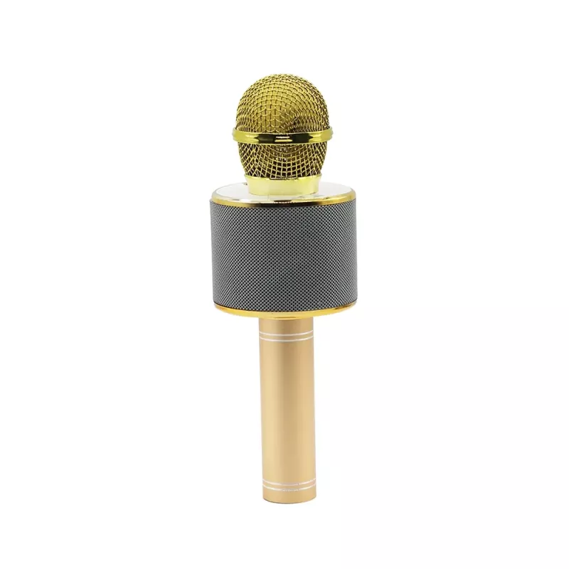 Micrófono MANTA MIC10-G oro cardioide portátil — condensador cardioide, diseño de mano