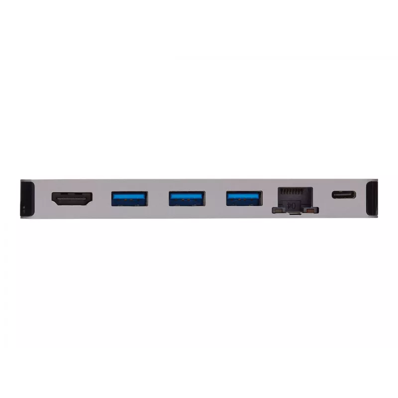 Dock USB-C - 4K HDMI, USB 3.2 Gen 1, hub USB-A, GbE, tarjeta de memoria, carga PD 100W, cable extraíble U442-DOCK5D-GY