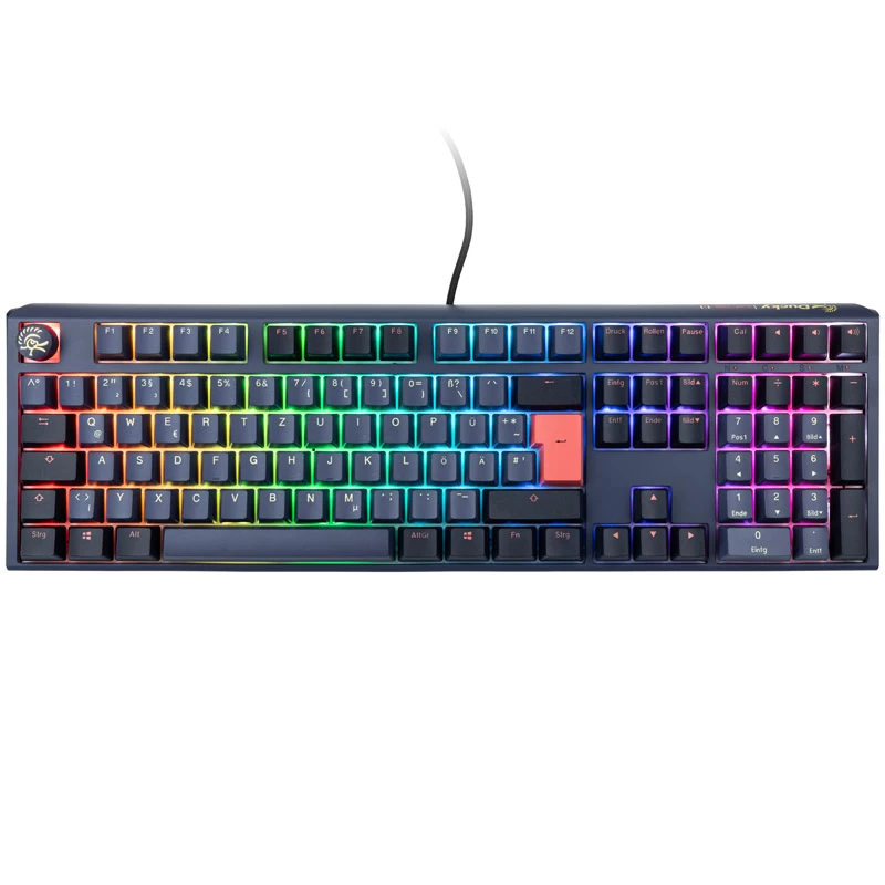 Teclado Ducky One 3 gaming USB azul