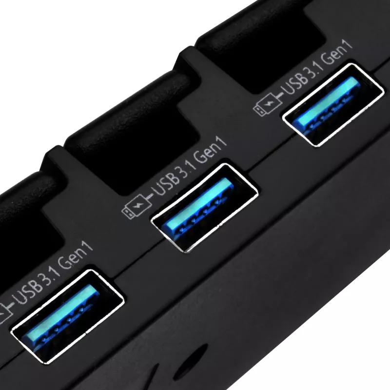 Hub USB 3.1 Gen 1 de sobremesa SILVERSTONE SST-UC03B-PRO – 7 puertos USB