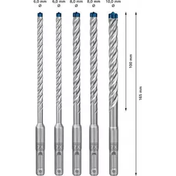 Broca Bosch 8 mm de diámetro modelo 2608900198 para perforaciones en metal y madera