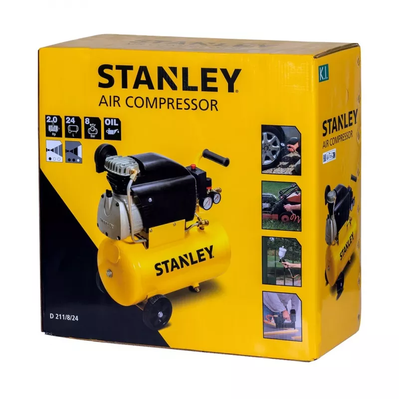 Compresor de aceite Stanley 24 l 1500 W FCCC404STN005 24 l 8 bar set de 6 piezas