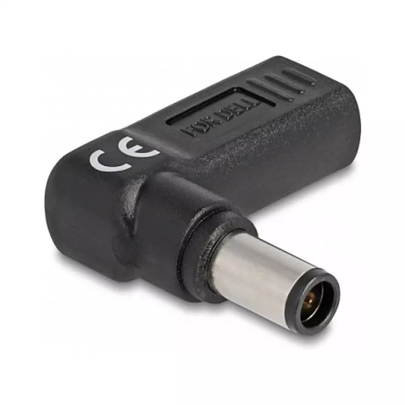 Adaptador DeLOCK USB Type-C conector hembra a Dell 7,4 x 5,0 mm conector macho 90° en ángulo