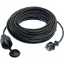 Cable alargador AS Schwabe 60305, 5 m, negro, alargador de cable para herramientas eléctricas y aparatos