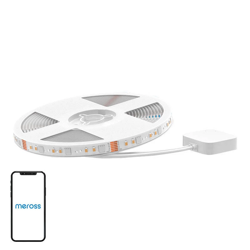 Tira de luz LED Meross MSL320CPHK 5 m RGBWW Wi‑Fi, direccionable RGB + blanco cálido