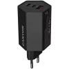Cargador CANYON HEXAGON 65 GaN 65W 2xPD 1xQC EU negro (CND-CHAHEX65B)