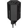 Cargador CANYON HEXAGON 65 GaN 65W 2xPD 1xQC EU negro (CND-CHAHEX65B)