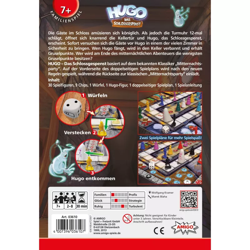 HUGO - Das Schlossgespenst, juego de mesa