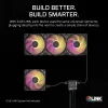 Ventilador de caja Corsair iCUE LINK RX120 MAX ARGB 120mm pack de 3 negro