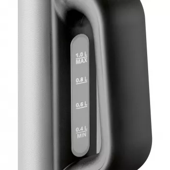 ProfiCook PC-WKS 1106 1l 2200W Negro – Hervidor de agua de acero inoxidable (501106)