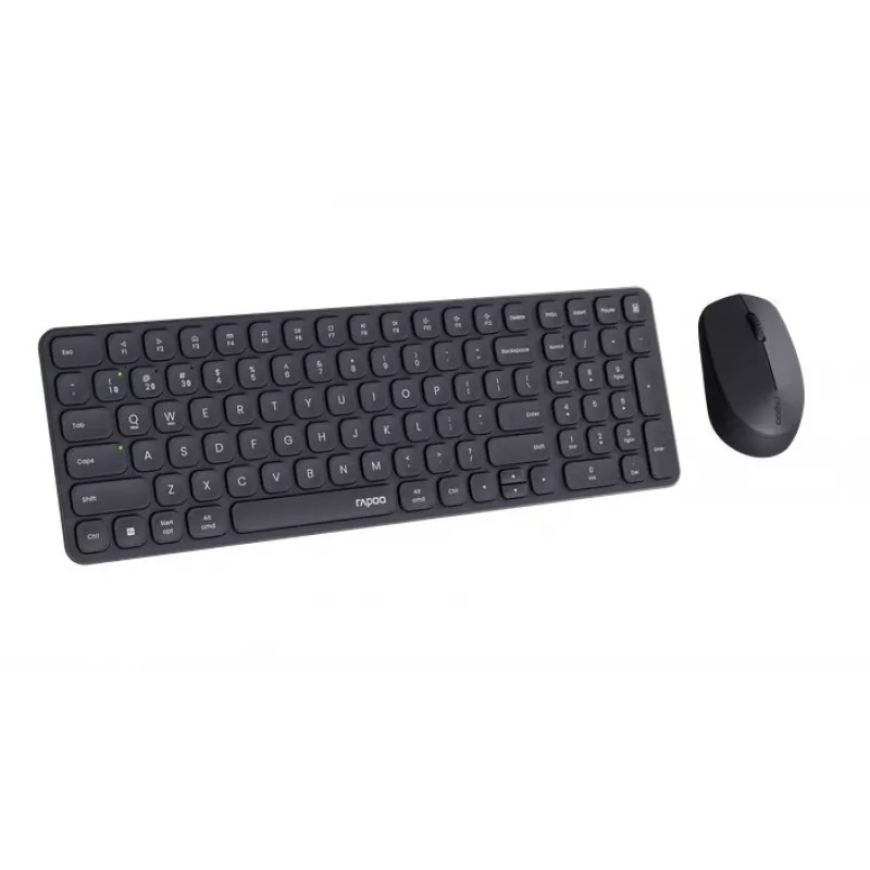 Rapoo 9310M Kit de teclado y ratón inalámbrico multimodo, negro