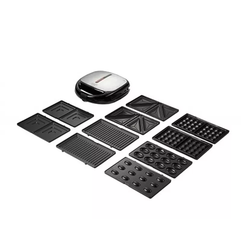 Sandwichera Adler AD 3040 1200 W negra, gris