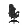 Silla gaming huzaro Force 3.7 Carbon negra — ergonómica, altura ajustable 107,5–116,5 cm, 5 ruedas, cojines lumbar y cervical