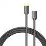 Cable HDMI Vention AHCBD 0,5 m, HDMI tipo A conector macho a HDMI tipo A conector hembra, HDMI 2.0, contactos dorados, negro