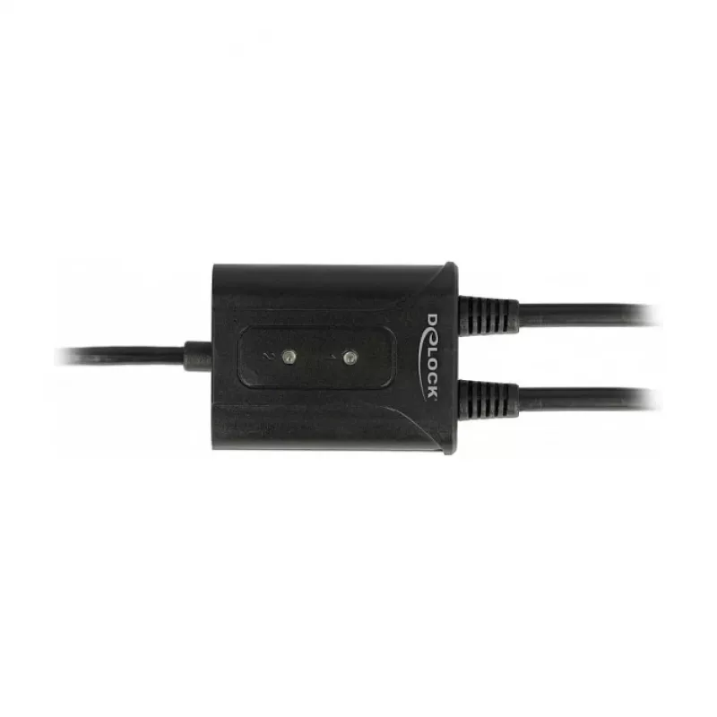 Cable serie DeLOCK 63950 USB 2.0 Type-A 2 x RS-232 DB9 negro 0,6 m