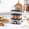 Salter EK5885VDE Vaporera compacta de 3 niveles