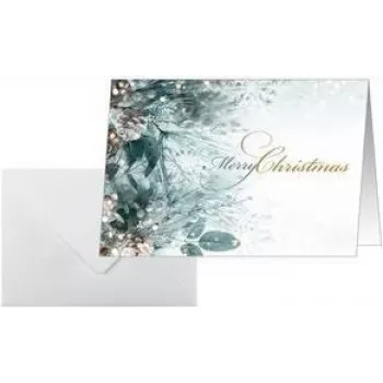 Tarjetas de felicitación sigel DS086 – Eucalyptus Magic, formato A6, cartulina 250 g/m², interior en blanco, paquete