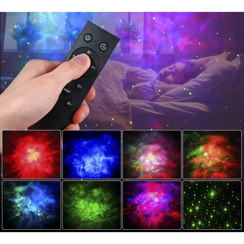 Proyector de estrellas luz nocturna para niños, forma de astronauta