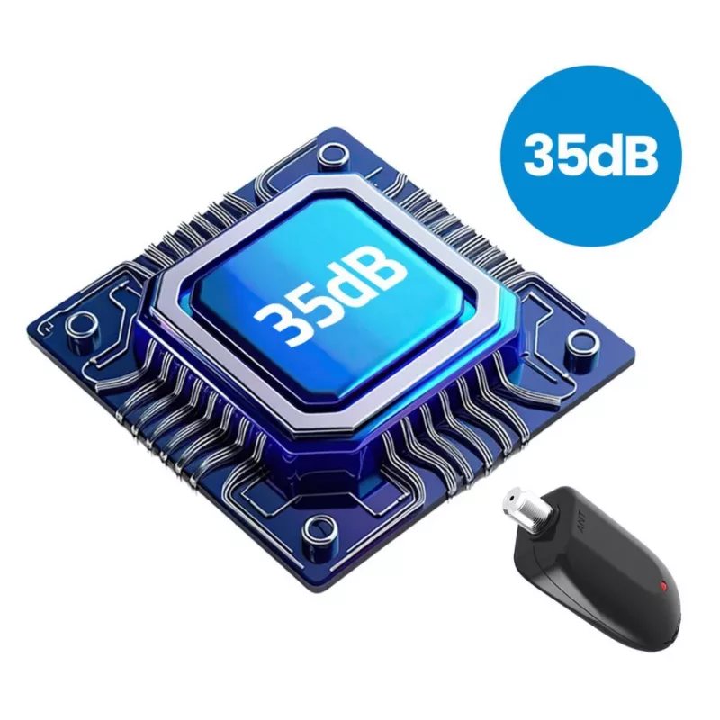 Antena DVB-T para coche Shark SHA301CAR con amplificador activo para recepción de TV en vehículo