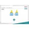 Cable de parcheo Digitus CAT 5e U/UTP DK-1512-050/Y 5 m amarillo