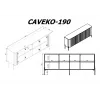 Cama Meble VERA cómoda 190x40x80 cm, negro mate