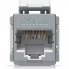 Acoplador Keystone Ubiquiti UACC-Keystone-Coupler-C6A plano acero inoxidable RJ-45