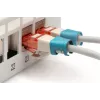 DIGITUS - Clips para cables con codificación por colores - para cables de parcheo - azul (paquete de 100) (A-CC-B)