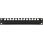 Panel de gestión de cables LOGON RAO300BL negro metal 48,3 cm