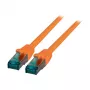 Cable de red RJ45 Cat.6A S/FTP LSZH naranja 0,15m EFB-Elektronik Fabricante: EFB Elektronik (MK6001.0,15O)