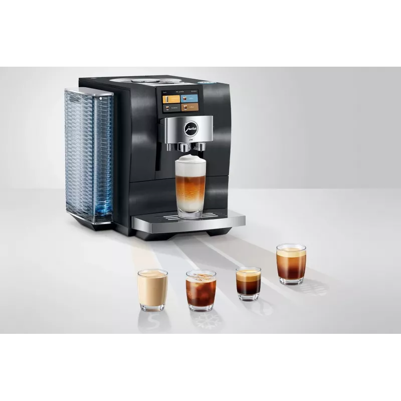 Cafetera espresso JURA Z10 superautomática 2,4 l aluminio negra, 1450 W, 15 bar, 51 bebidas
