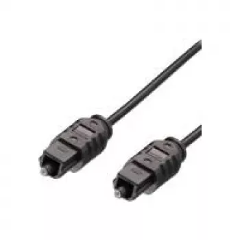 MediaRange - Cable de audio digital (óptico) - TOSLINK macho a TOSLINK macho - 1,5m - Fibra de vidrio - Negro (MRCS133)