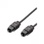 MediaRange - Cable de audio digital (óptico) - TOSLINK macho a TOSLINK macho - 1,5m - Fibra de vidrio - Negro (MRCS133)