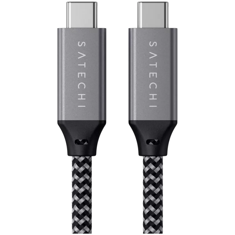 Cable USB Satechi ST-U4C25M USB4 Gen 3x2 0,25 m negro gris