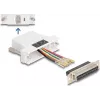 DeLOCK D-Sub 25 pines hembra a RJ45 hembra kit de montaje blanco VGA RJ-45