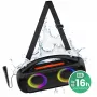 Altavoz portátil MEDIA-TECH MT3184 — Bluetooth 5.3, 60W RMS, IPX5, batería de Li-Ion 16h, puerto de carga USB-C, MicroSD, TWS, micrófono, mando a distancia