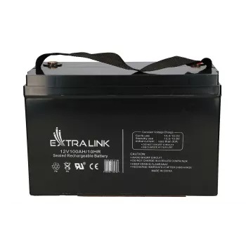 Acumulador Extralink AGM 12V 100Ah sin mantenimiento