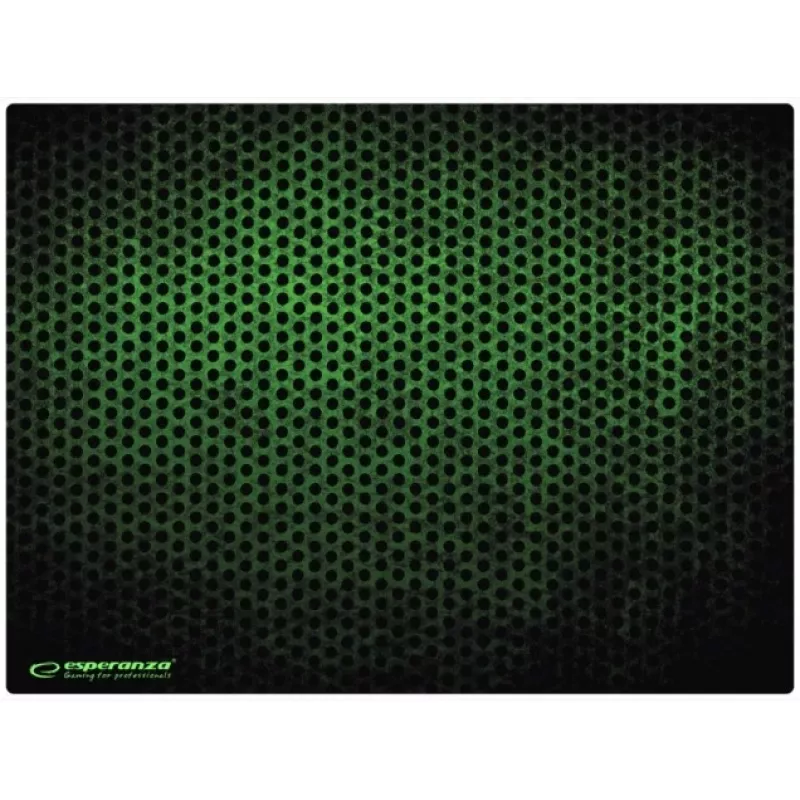 Alfombrilla ESPERANZA EGP103G — alfombrilla gaming de goma, 400×300×3 mm, estampada verde