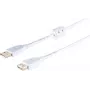 Cable alargador USB ShiverPeaks 77123-WF — High Speed USB 2.0, núcleo de ferrita, conector macho a conector hembra
