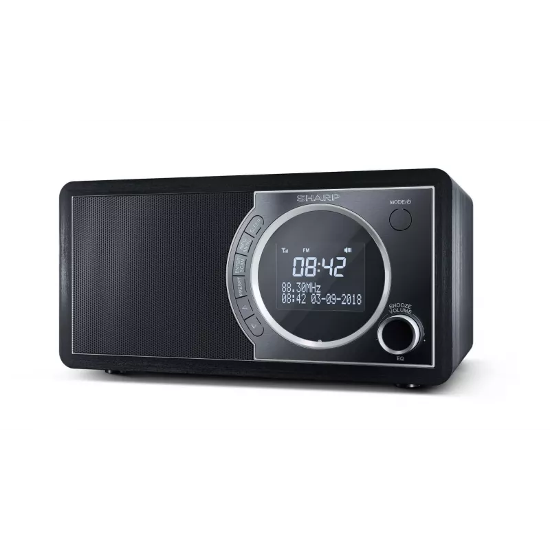 Radio digital Sharp DR-450 – negro, personal, digital, DAB, DAB+, FM, 87,5 – 108 MHz, 174,928 – 239,2 MHz, 3 W