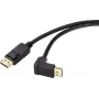 Renkforce Cable de conexión DisplayPort 0,50 m SP-9163724 contactos de enchufe bañados en oro negro [1x conector macho DisplayPort - 1x conector macho DisplayPort] (SP-9163724)