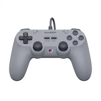 Mando con cable GameSir T3 GY — diseño ergonómico, compatible con PC