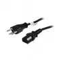 Synergy21 cable de alimentación 230V Suiza (conector macho) J12/aparatos fríos IEC-C13 (conector hembra), 2m, negro,