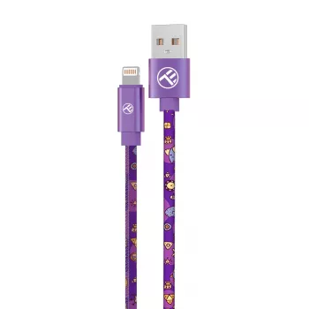 Cable USB a Lightning Tellur TLL155601 1 m, 3A, morado