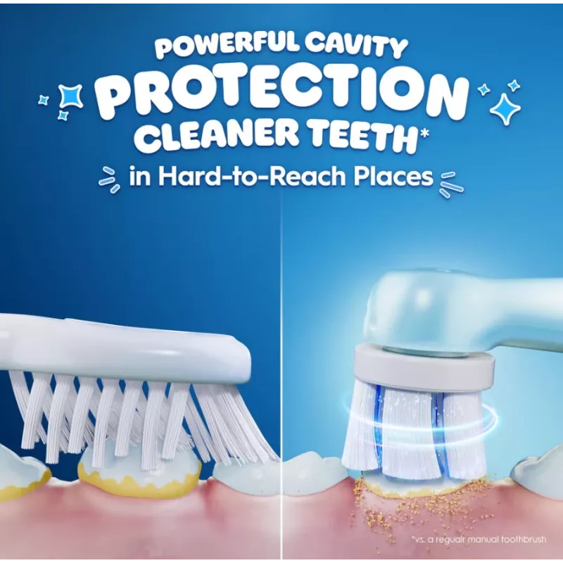 Cepillo de dientes eléctrico Oral-B con estuche de viaje, 6Y+ | iO Kids Disney Stitch | Recargable | Para niños | Número de cabezales incluidos 1 | Número de modos de cepillado 3